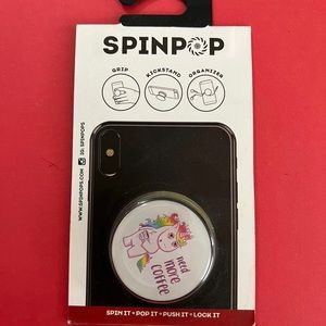 spinpop need more coffee unicorn A4